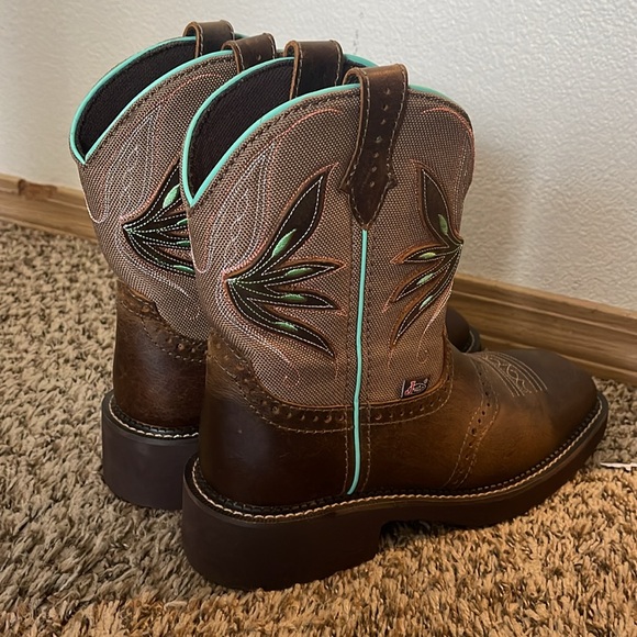 Justin Brand Ladies Size 8 Nettie Western Boot - Picture 7 of 13
